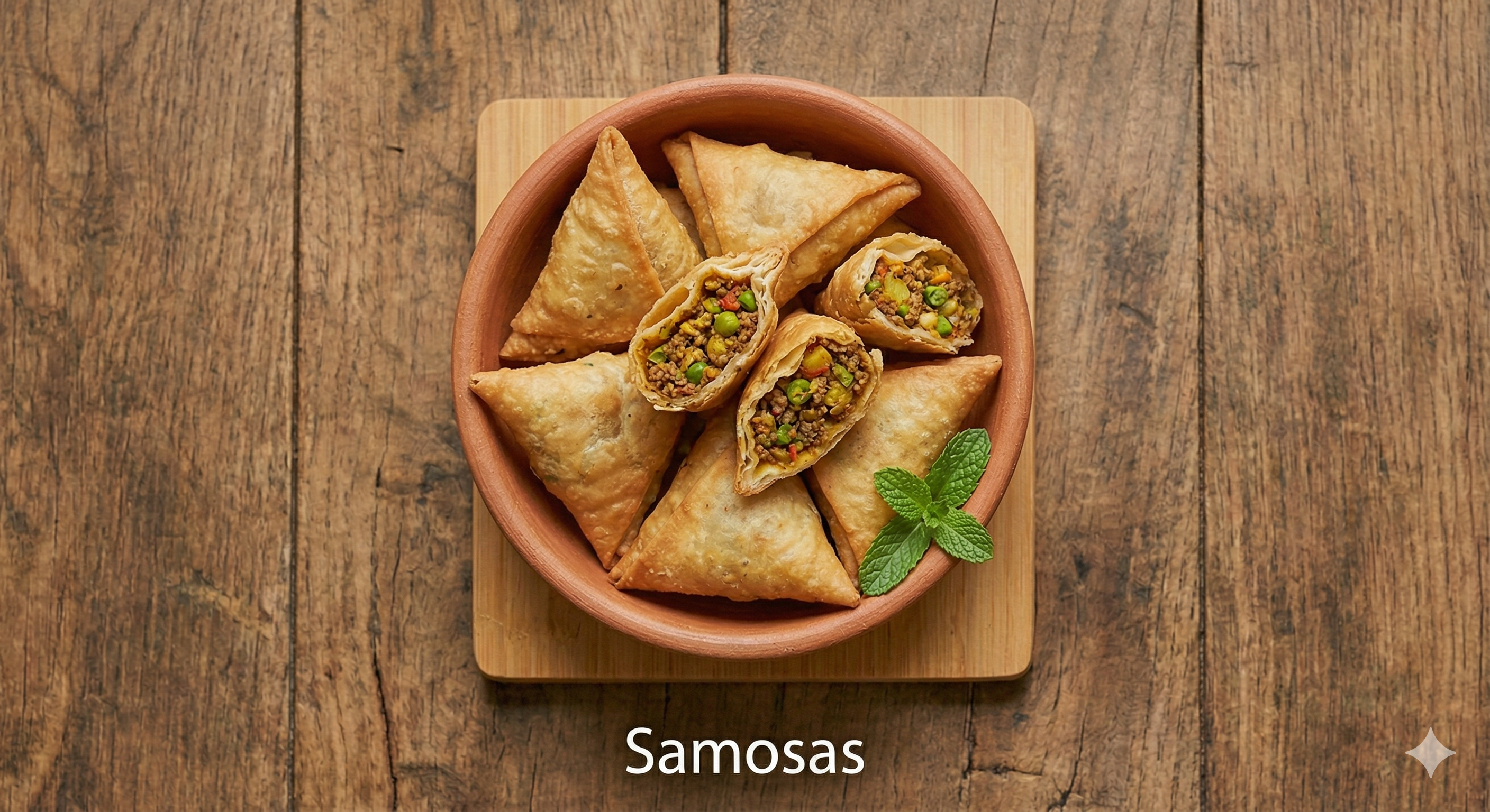 Crispy samosas